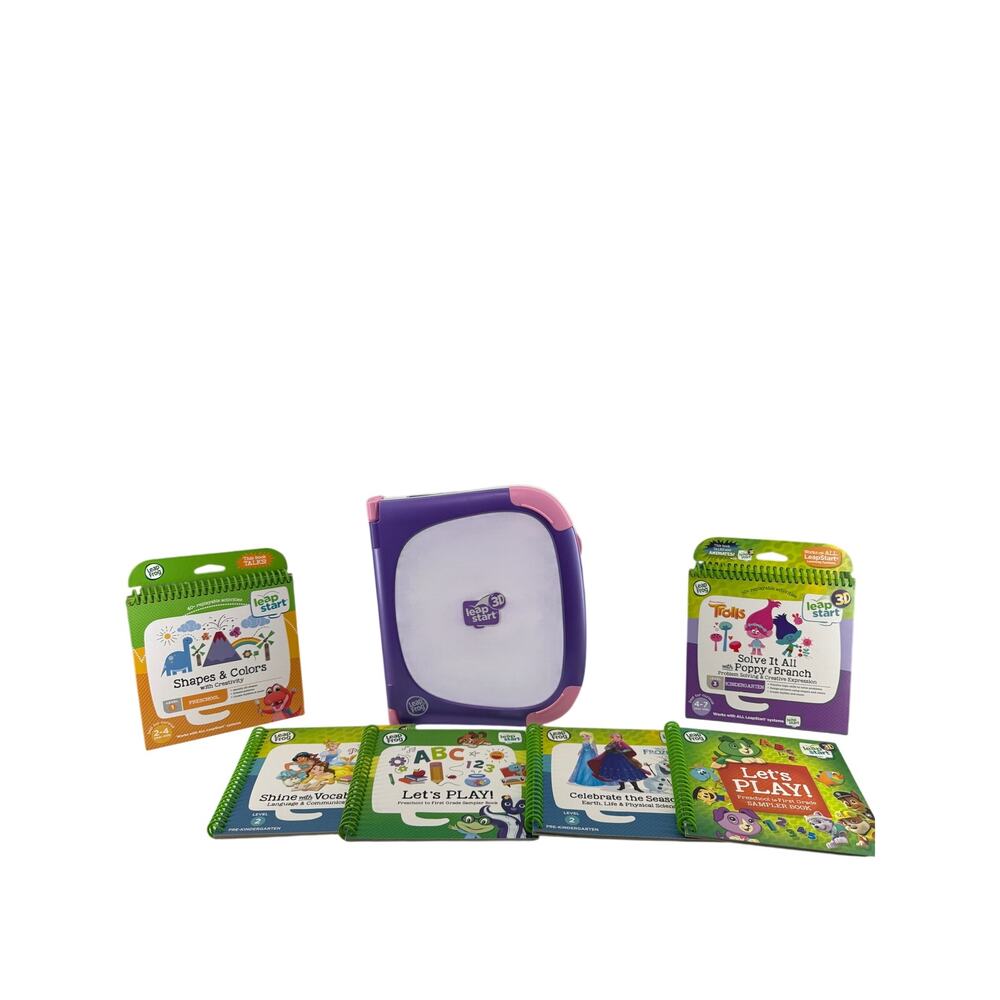 LeapFrog LeapStart 3D Interactive Learning System with 6 Books TESTED WORKING